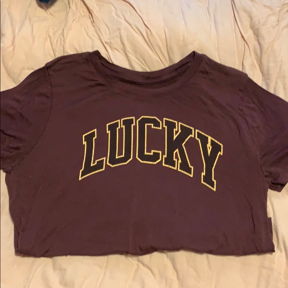 Lightweight Maroon Lucky Brand T-Shirt